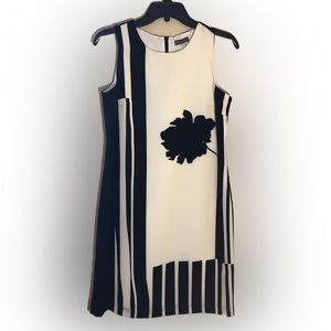 NWOT Vince Camuto black and white dress